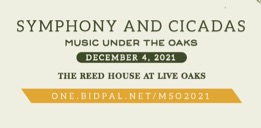 Symphony & Cicadas Gala THIS SATURDAY, Dec. 4th!