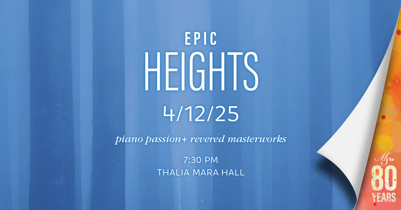 MSO’s April 12 concert EPIC HEIGHTS features piano passion with guest Scott Cuellar plus revered masterworks