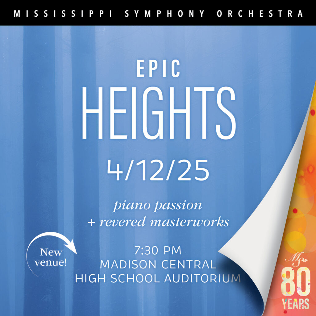 MSO’s April 12 concert EPIC HEIGHTS features piano passion with guest Scott Cuellar plus revered masterworks