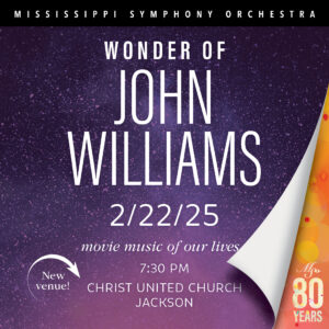 MSO’s February 22 concert WONDER OF JOHN WILLIAMS features movie music of our lives plus violinist Vince Massimino