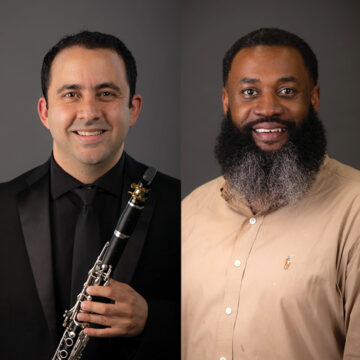 Principal Clarinet Jorge Diez and Second Clarinetist Lowell Hollinger