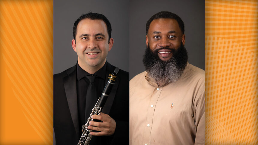 Principal Clarinet Jorge Diez and Second Clarinetist Lowell Hollinger