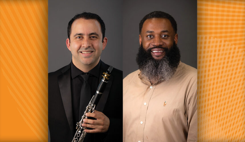 Principal Clarinet Jorge Diez and Second Clarinetist Lowell Hollinger