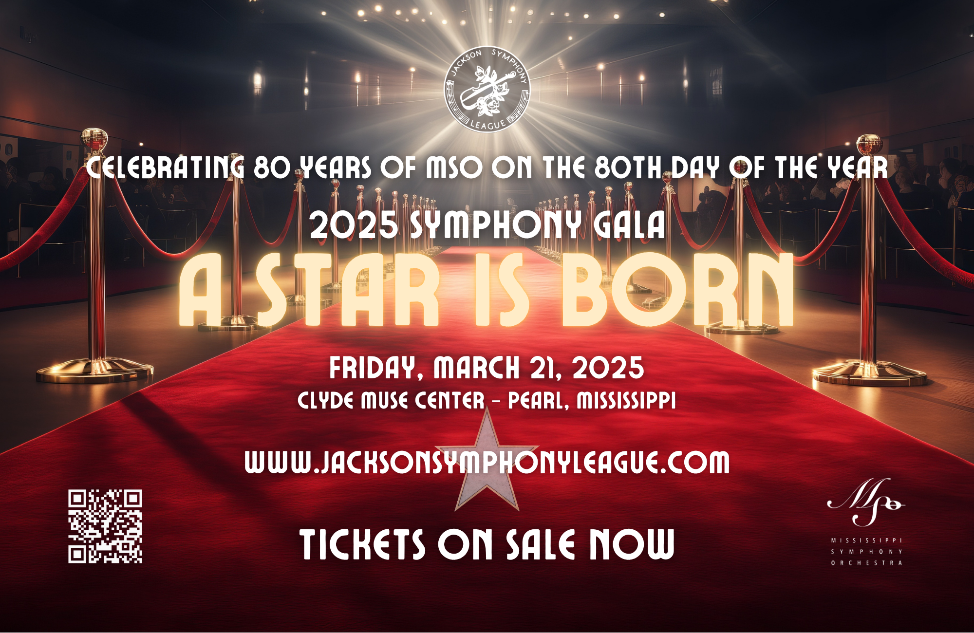 The JSL Symphony Gala is March 21, 2025 at the Clyde Muse Center in Pearl, Mississippi. Tickets are on sale now.