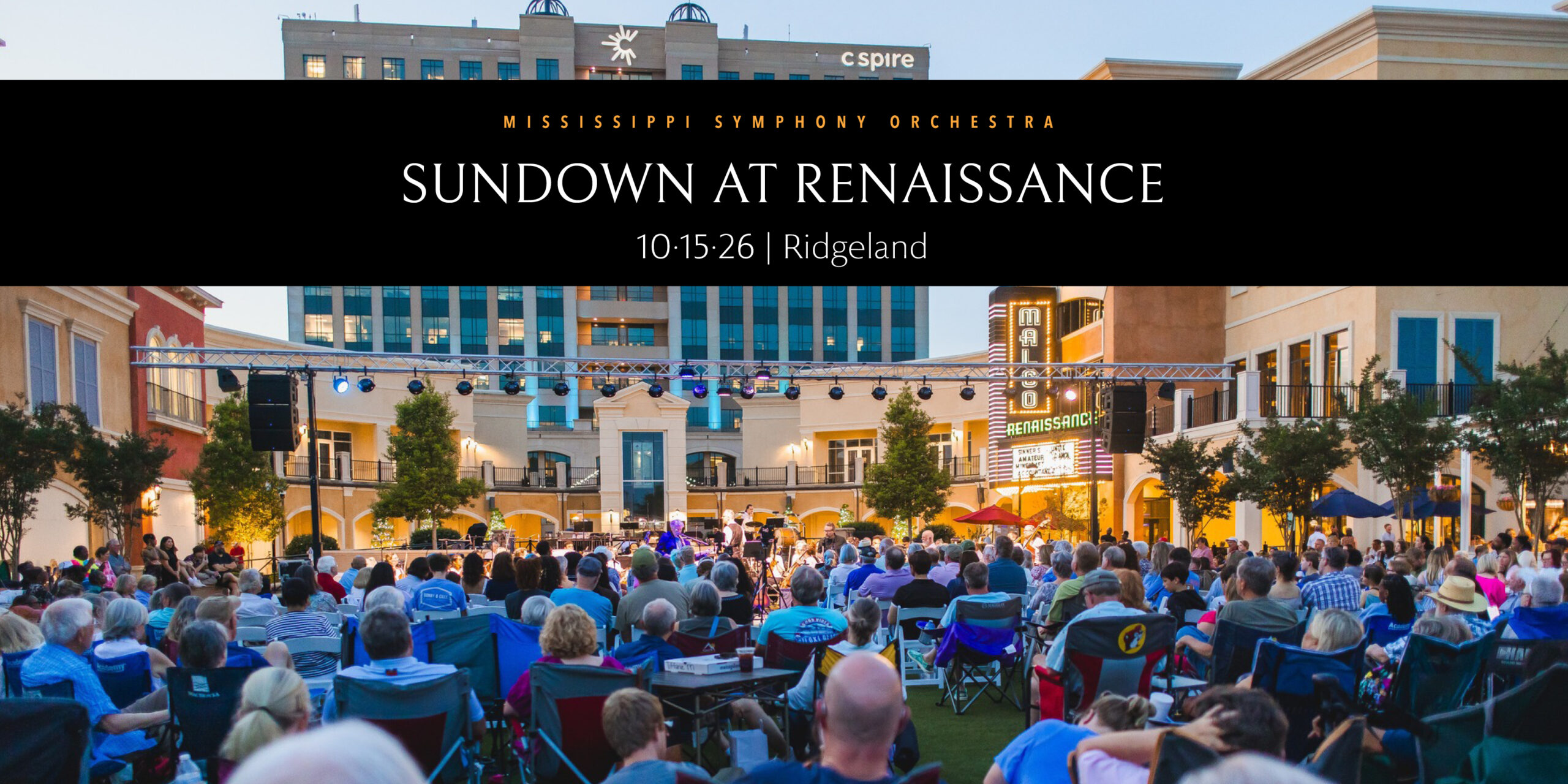 Mississippi Symphony Orchestra performing at Sundown at Renaissance at Renaissance at Colony Park